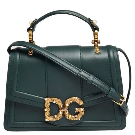 dolce and gabbana green bag